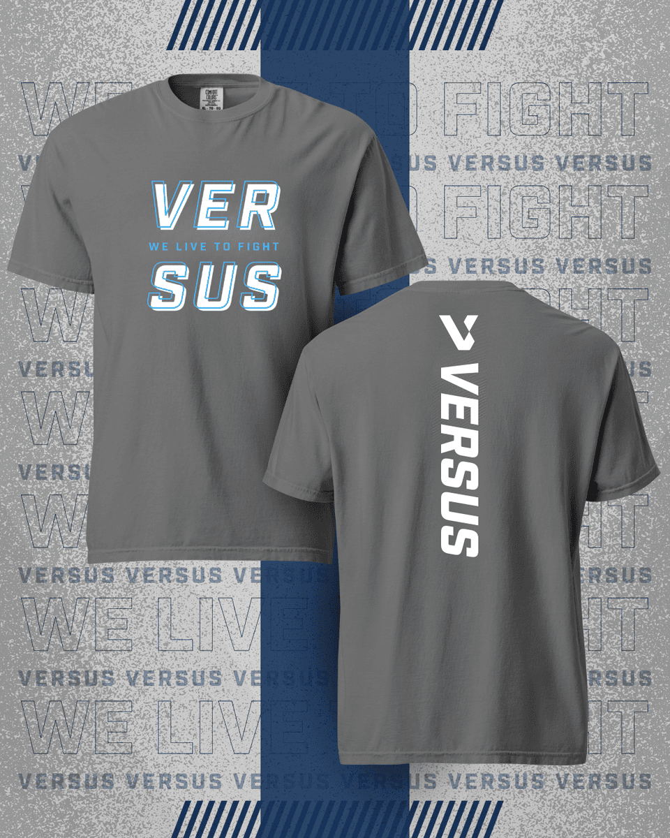 Double Layer T-Shirt – Charcoal / Grey / Blue