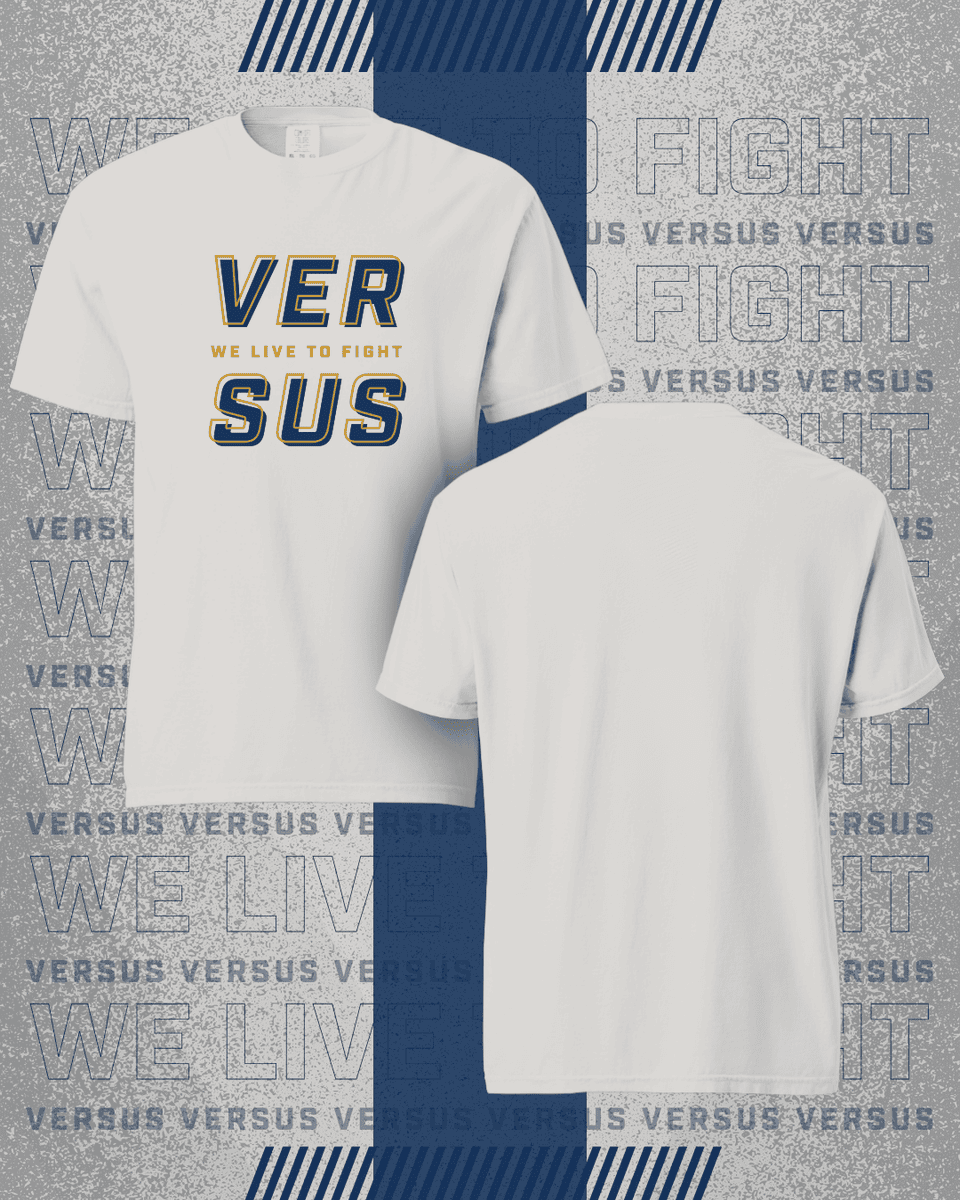Double Layer T-Shirt – Grey / Blue / Gold
