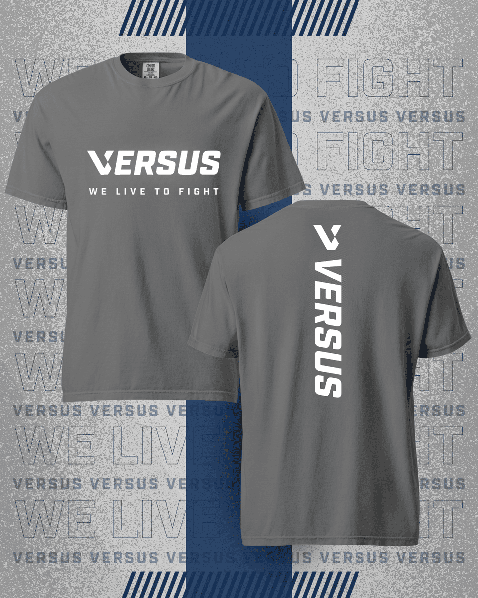 Full Logo Slogan T-Shirt – Heather / White