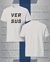 Double Layer T-Shirt – Grey / Blue / Gold