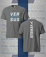 Double Layer T-Shirt – Charcoal / Grey / Blue